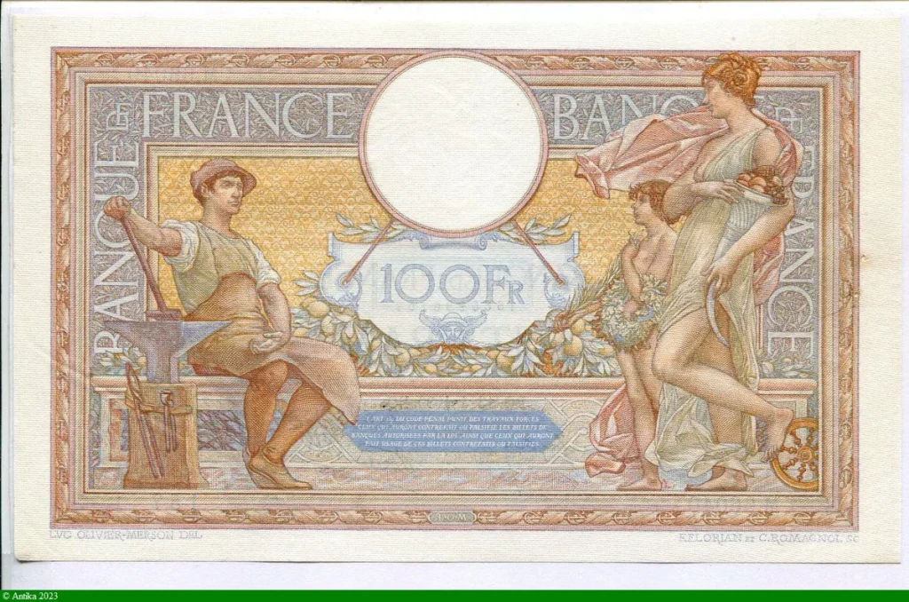 100 FRANCS LOM -Type 1906 modifié