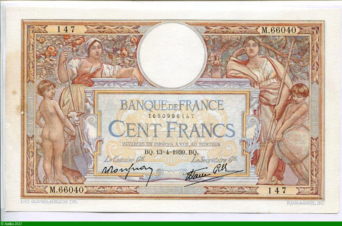 100 FRANCS LOM -Type 1906 modifié