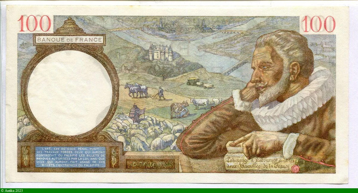 100 FRANCS SULLY - Type 1939