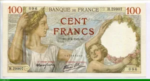 100 FRANCS SULLY - Type 1939