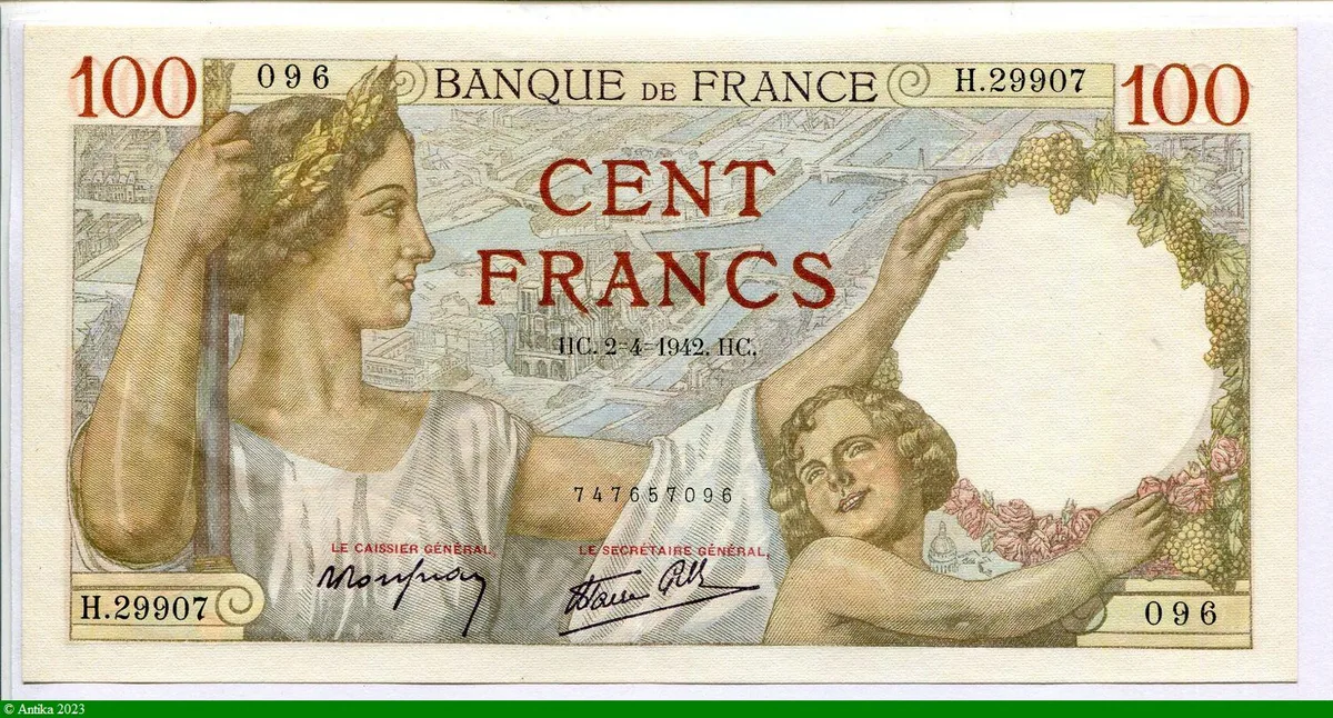 100 FRANCS SULLY - Type 1939