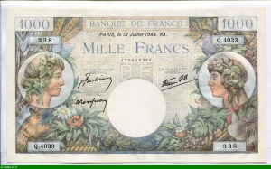 1000 FRANCS COMMERCE & INDUSTRIE - Type 1940