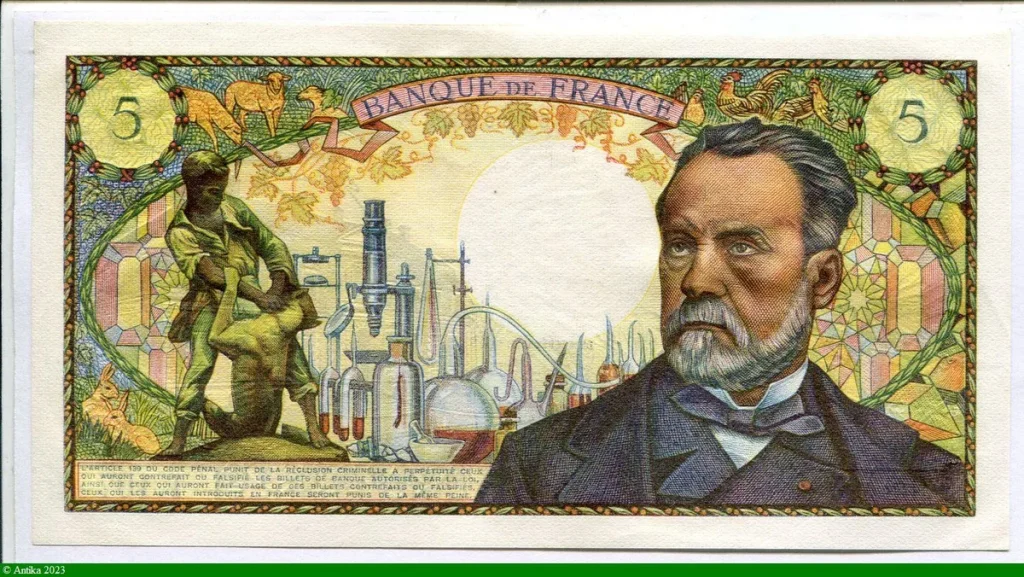 5 FRANCS PASTEUR - Type 1966