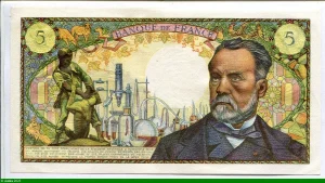 5 FRANCS PASTEUR - Type 1966