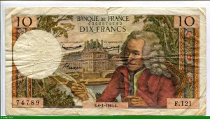10 FRANCS VOLTAIRE - Type 1963