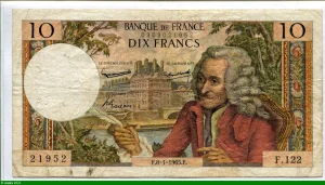 10 FRANCS VOLTAIRE - Type 1963