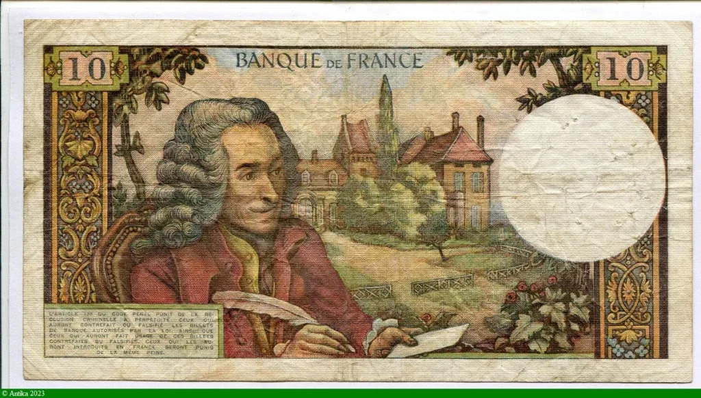 10 FRANCS VOLTAIRE - Type 1963
