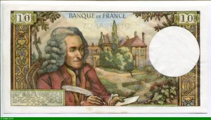 10 FRANCS VOLTAIRE - Type 1963