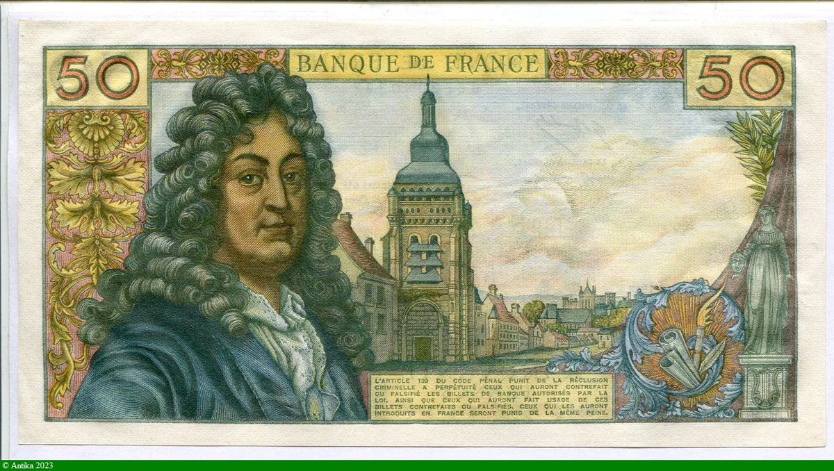 50 FRANCS RACINE - Type 1962