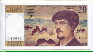 20 FRANCS DEBUSSY - Type 1980