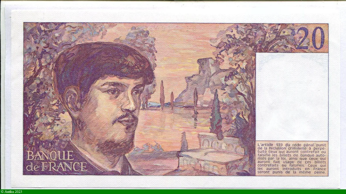 20 FRANCS DEBUSSY - Type 1980