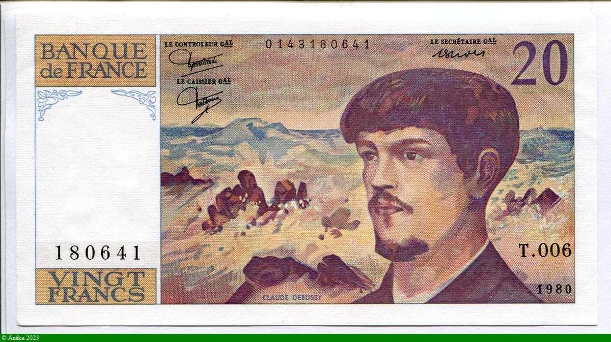 20 FRANCS DEBUSSY - Type 1980
