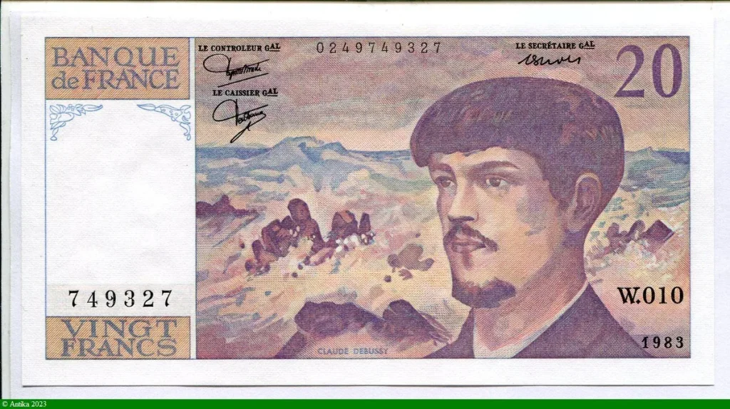 20 FRANCS DEBUSSY - Type 1980