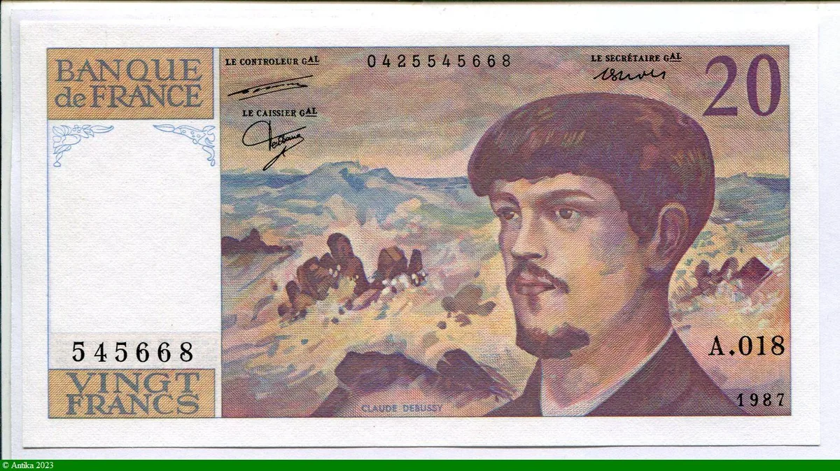 20 FRANCS DEBUSSY - Type 1980