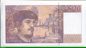 20 FRANCS DEBUSSY - Type 1980 à fil sécurité