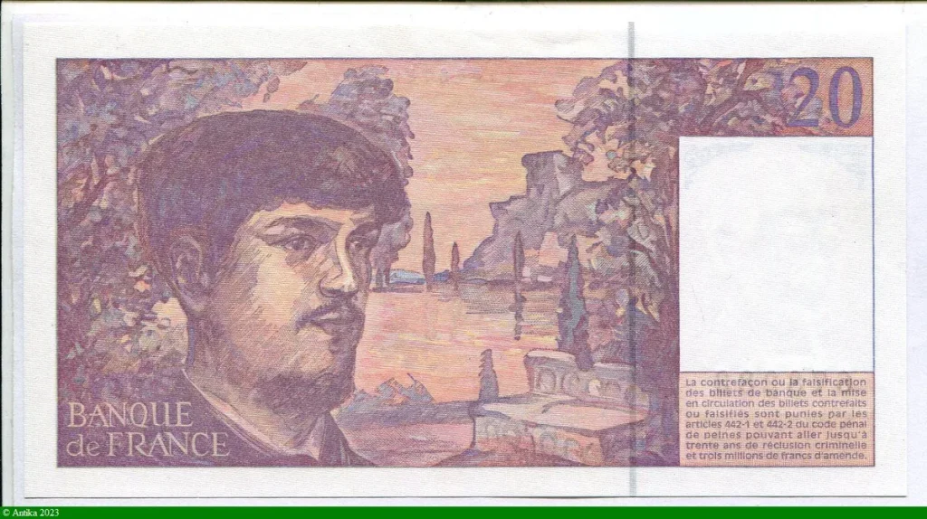 20 FRANCS DEBUSSY - Type 1980 Modifié