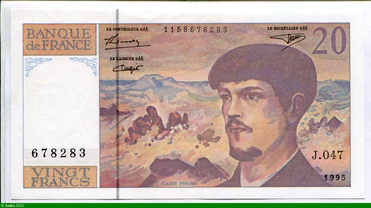 20 FRANCS DEBUSSY - Type 1980 Modifié