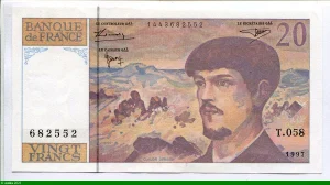 20 FRANCS DEBUSSY - Type 1980 Modifié
