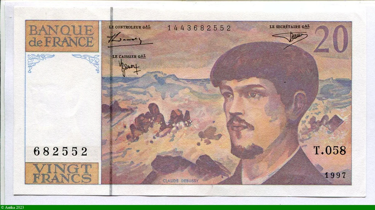 20 FRANCS DEBUSSY - Type 1980 Modifié