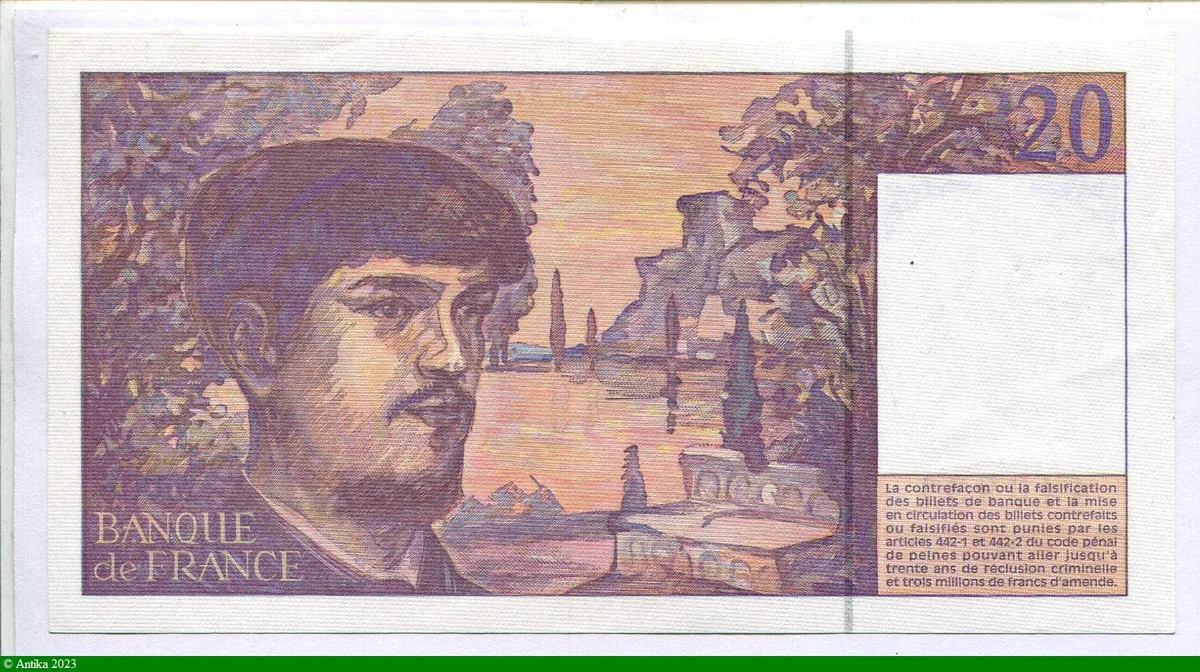 20 FRANCS DEBUSSY - Type 1980 Modifié