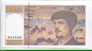 20 FRANCS DEBUSSY - Type 1980 Modifié