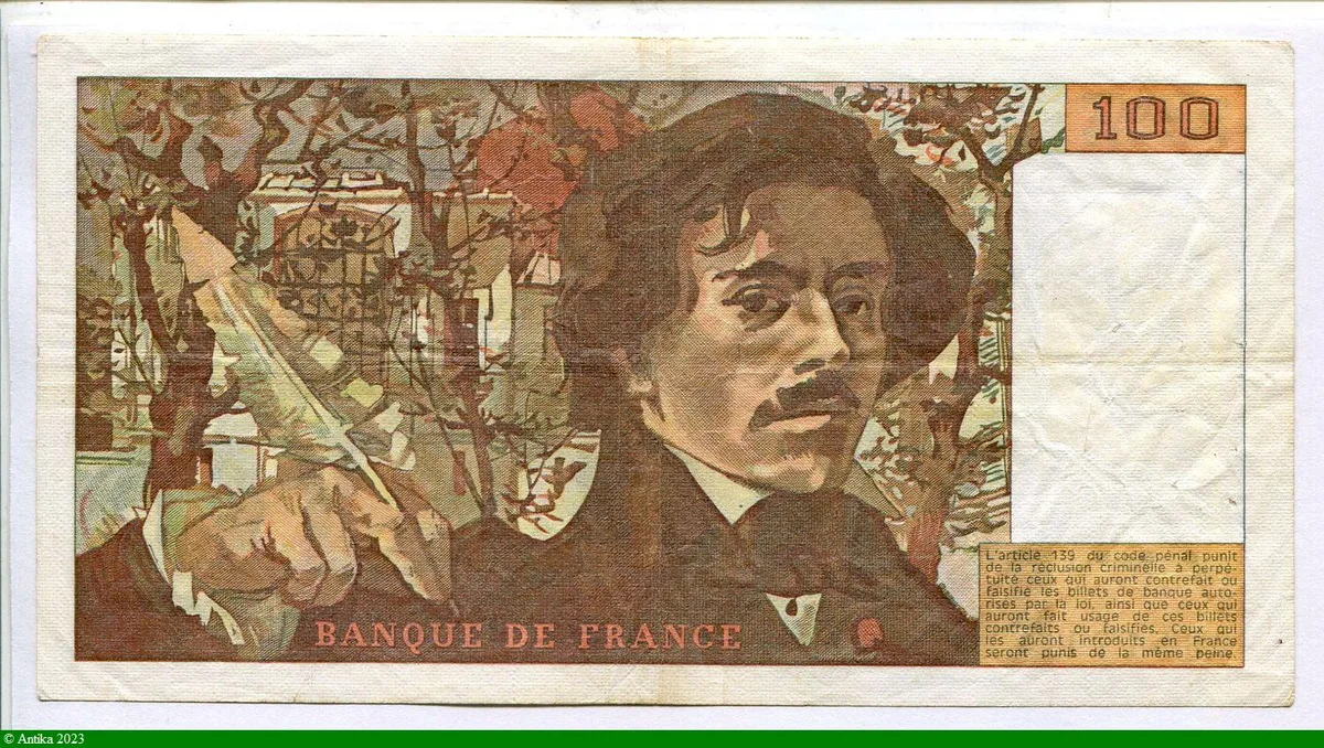100 FRANCS DELACROIX - Type 1978 modifié