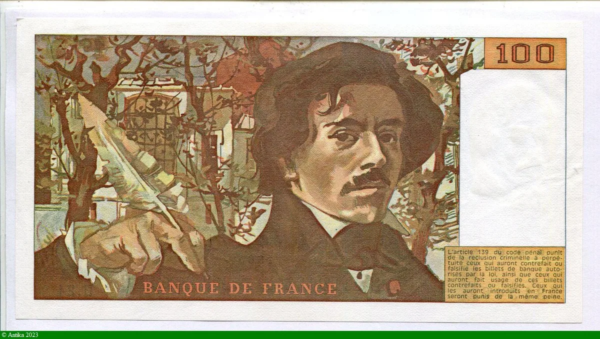100 FRANCS DELACROIX - Type 1978 modifié
