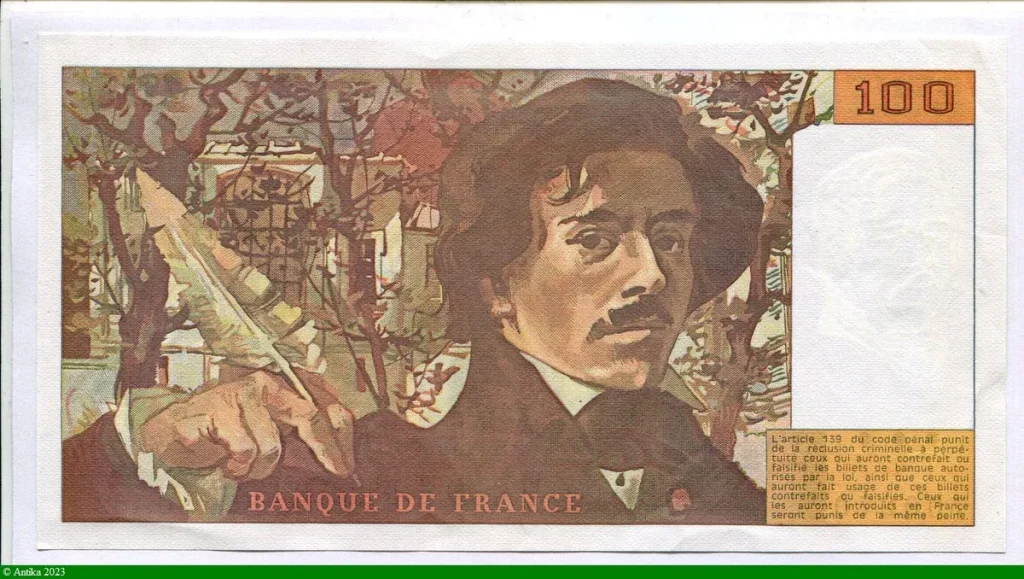 100 FRANCS DELACROIX - Type 1978 "imprimé en continu"
