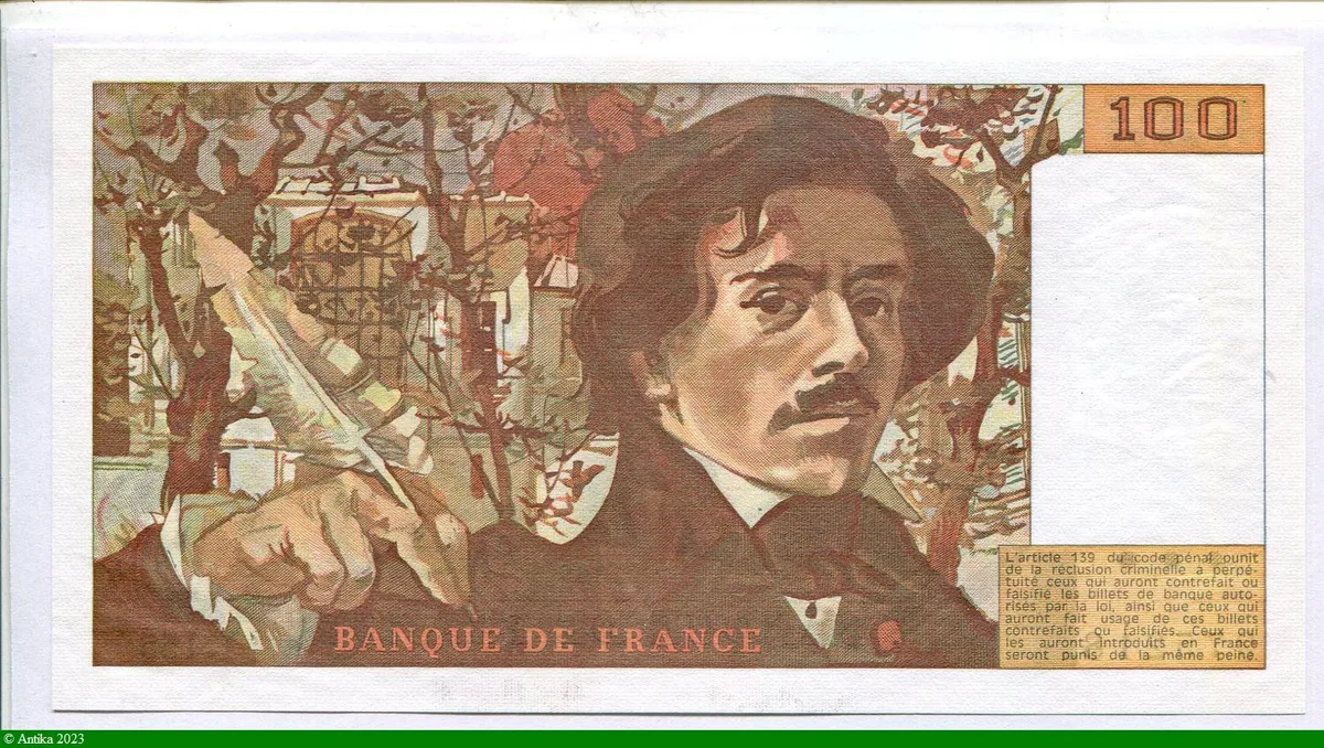 100 FRANCS DELACROIX - Type 1978 modifié