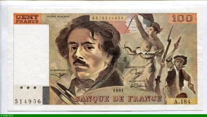 100 FRANCS DELACROIX - Type 1978 "imprimé en continu"