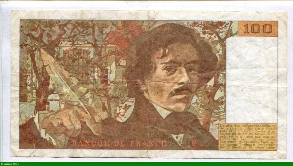 100 FRANCS DELACROIX - Type 1978 "imprimé en continu"