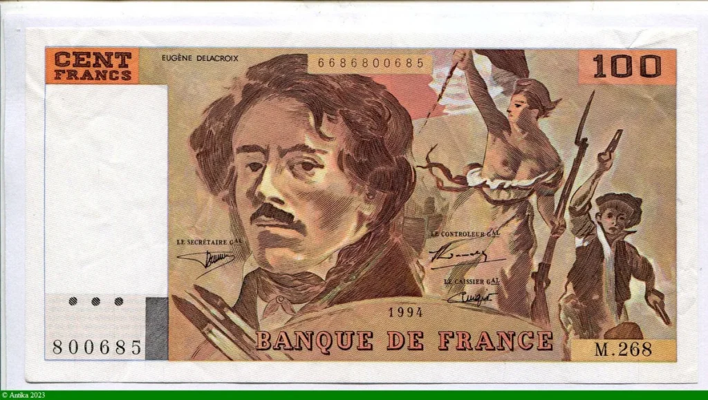 100 FRANCS DELACROIX - Type 1978 "imprimé en continu"