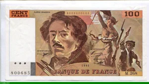 100 FRANCS DELACROIX - Type 1978 "imprimé en continu"