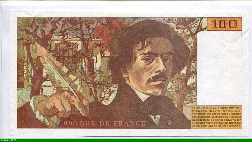 100 FRANCS DELACROIX - Type 1978 "imprimé en continu"