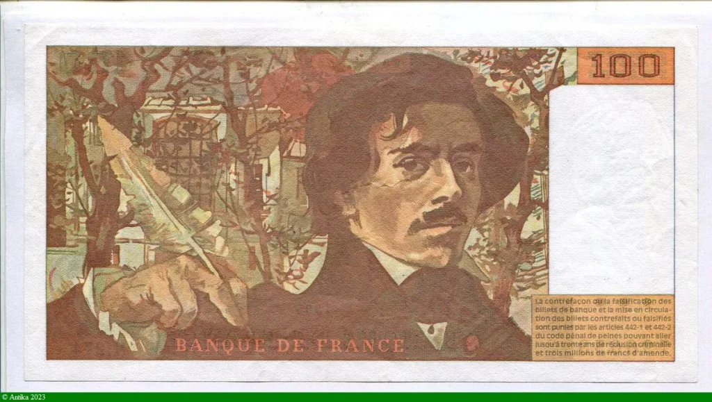100 FRANCS DELACROIX - Type 1978 "imprimé en continu"