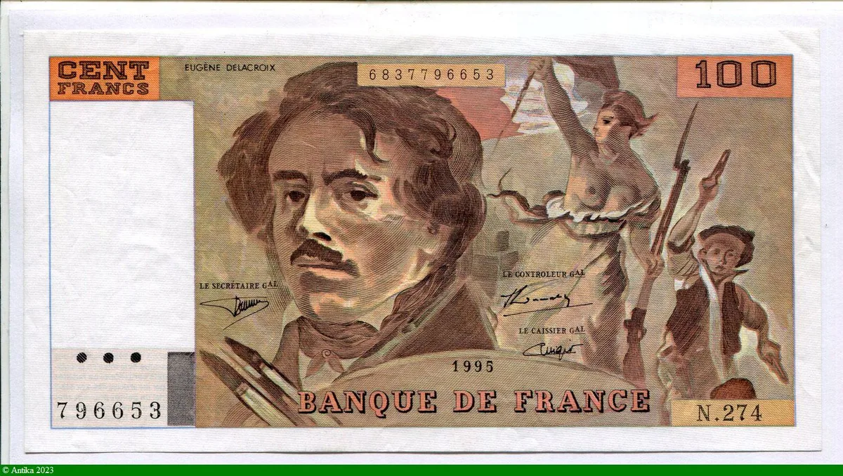 100 FRANCS DELACROIX - Type 1978 "imprimé en continu"