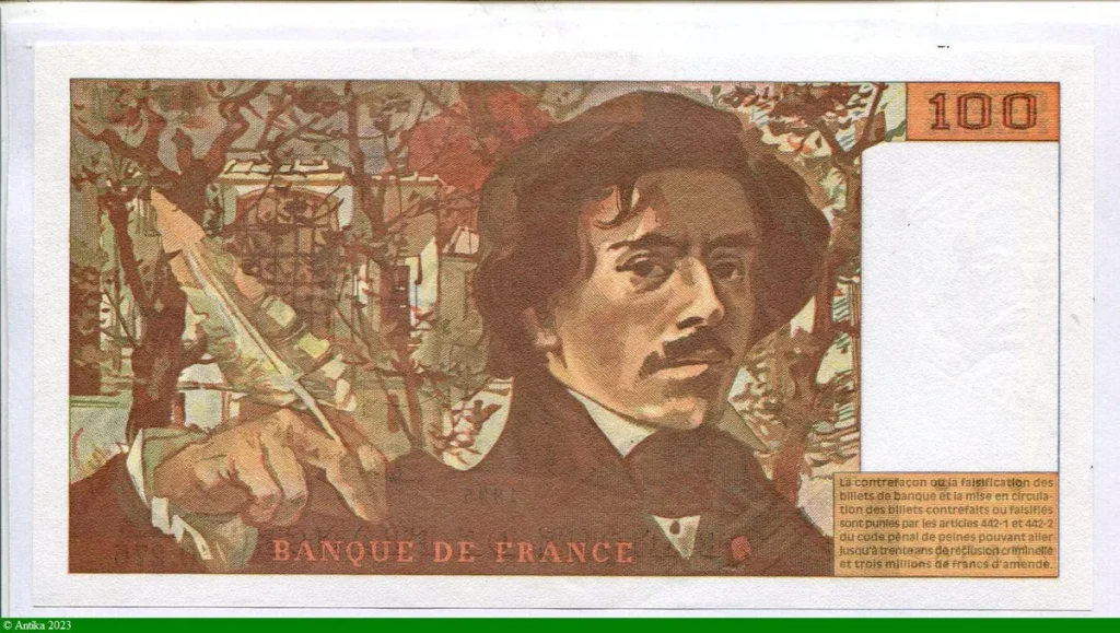 100 FRANCS DELACROIX - Type 1978 "imprimé en continu"