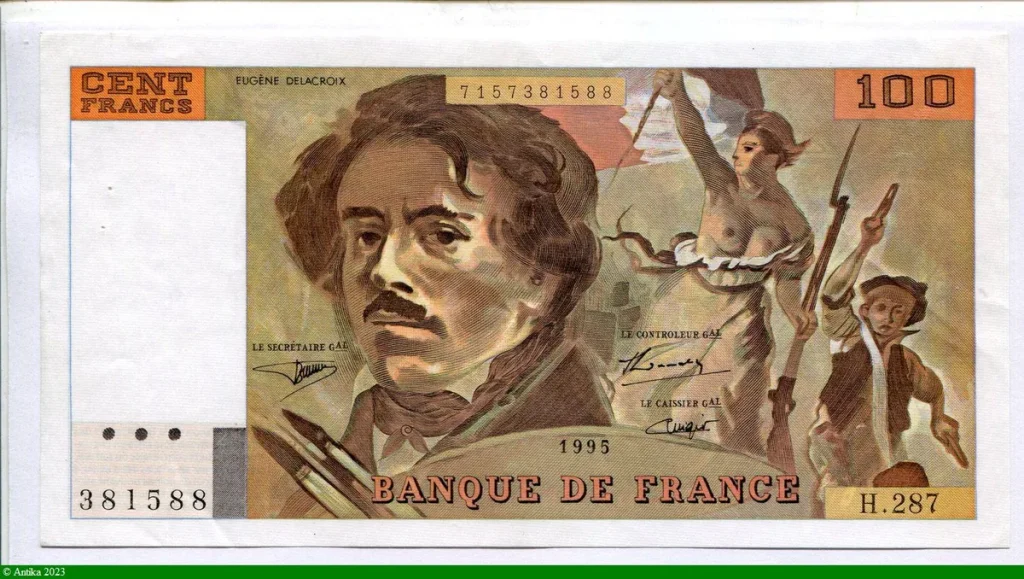 100 FRANCS DELACROIX - Type 1978 "imprimé en continu"