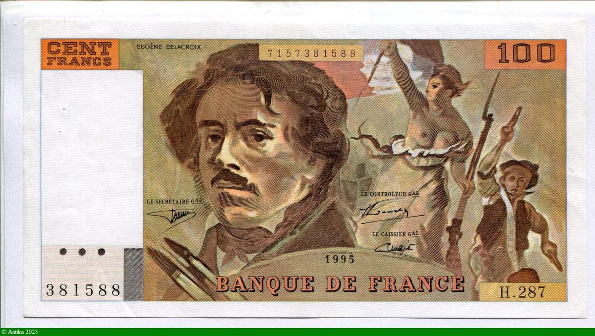 100 FRANCS DELACROIX - Type 1978 "imprimé en continu"