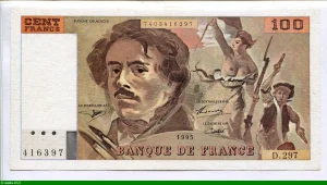 100 FRANCS DELACROIX - Type 1978 "imprimé en continu"