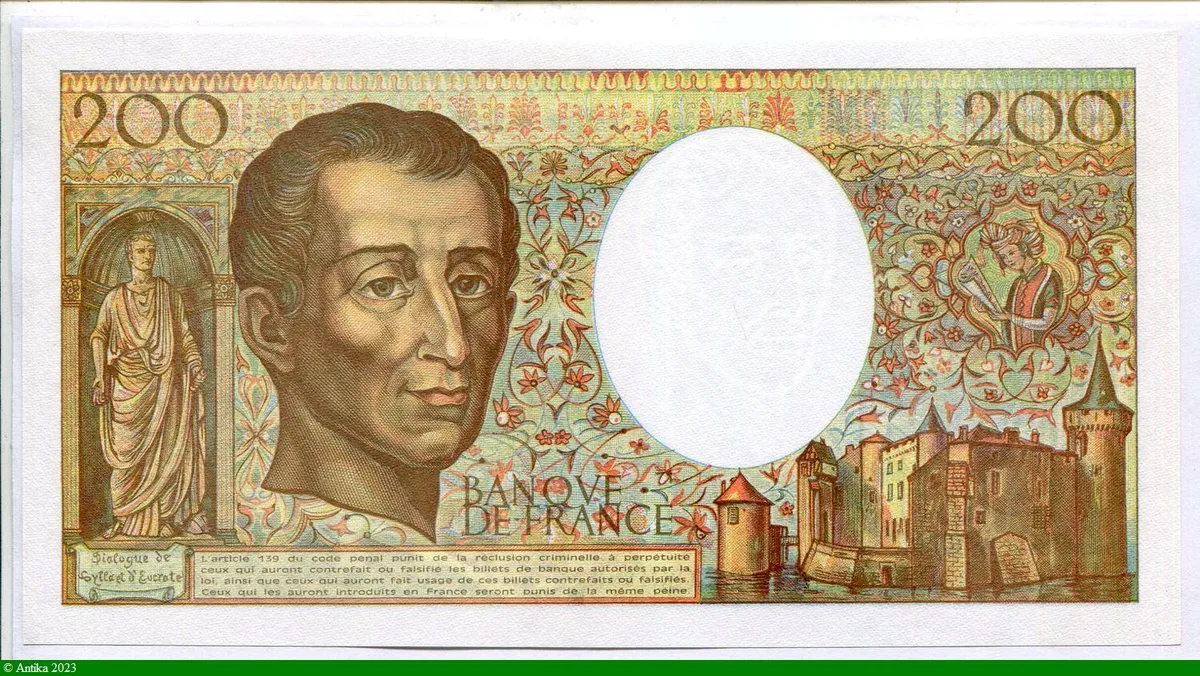 200 FRANCS MONTESQUIEU -Type 1981