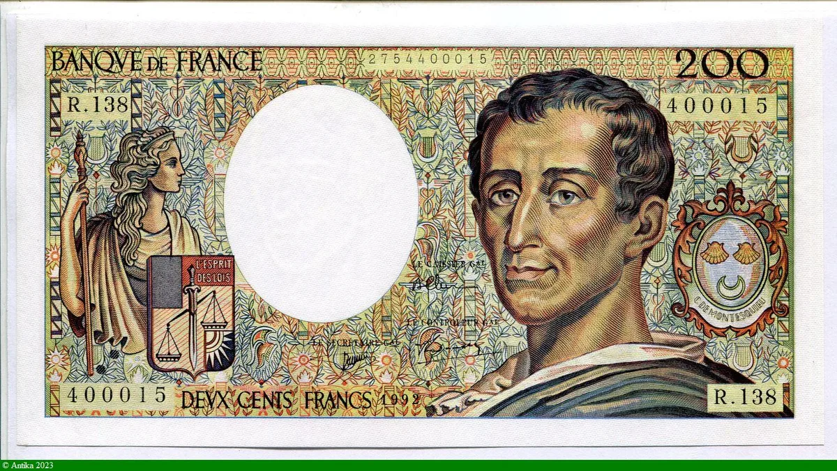 200 FRANCS MONTESQUIEU -Type 1981