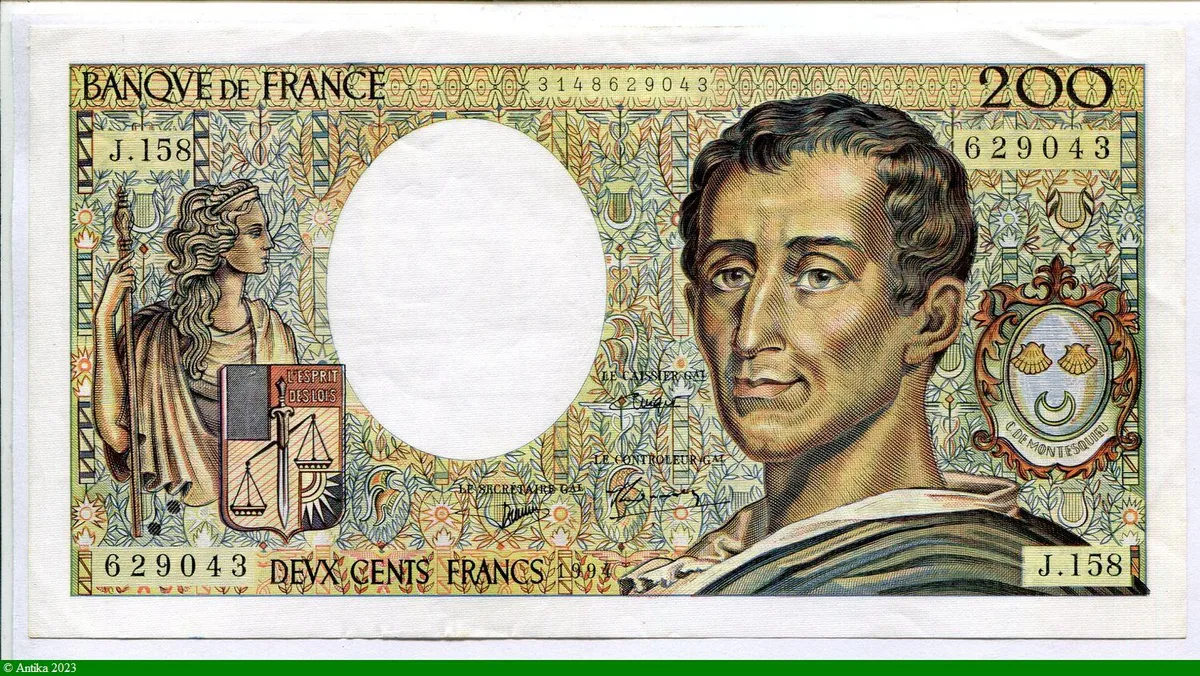 200 FRANCS MONTESQUIEU - Type 1981 modifié