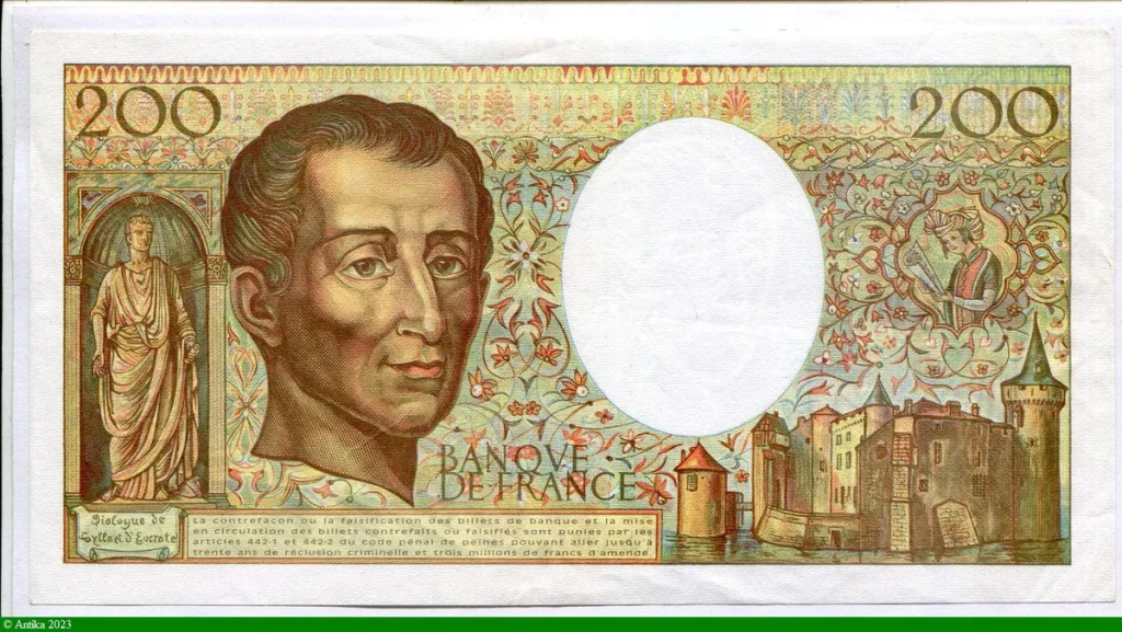 200 FRANCS MONTESQUIEU - Type 1981 modifié