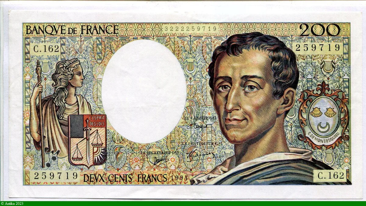 200 FRANCS MONTESQUIEU - Type 1981 modifié