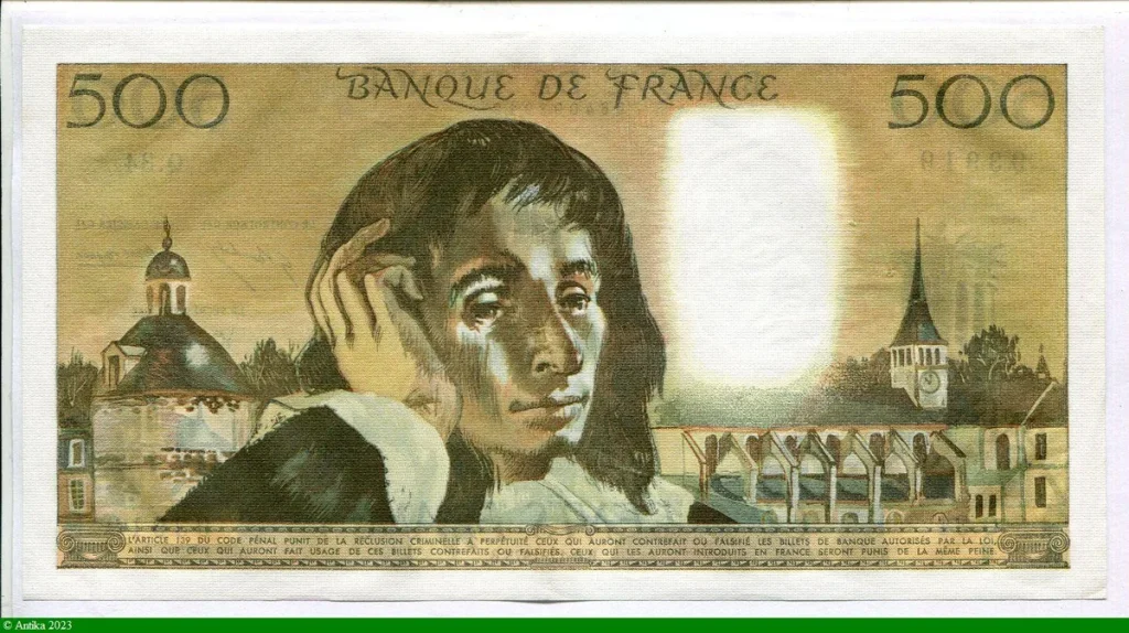 500 FRANCS PASCAL - Type 1968