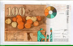 100 FRANCS CEZANNE -Type 1997