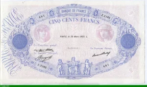 500 FRANCS BLEU & ROSE - Type 1888