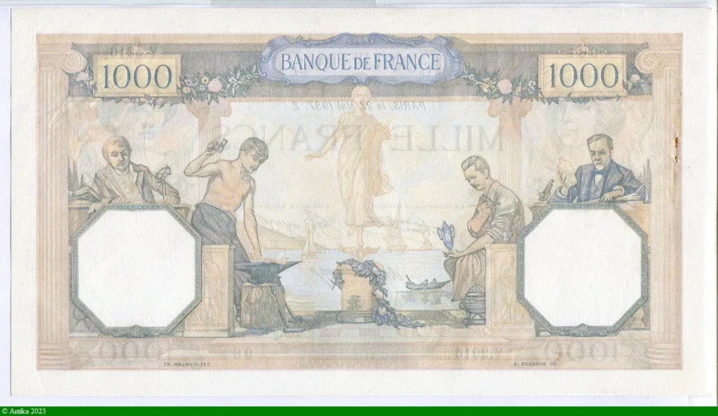 1000 FRANCS CERES & MERCURE - Type 1927