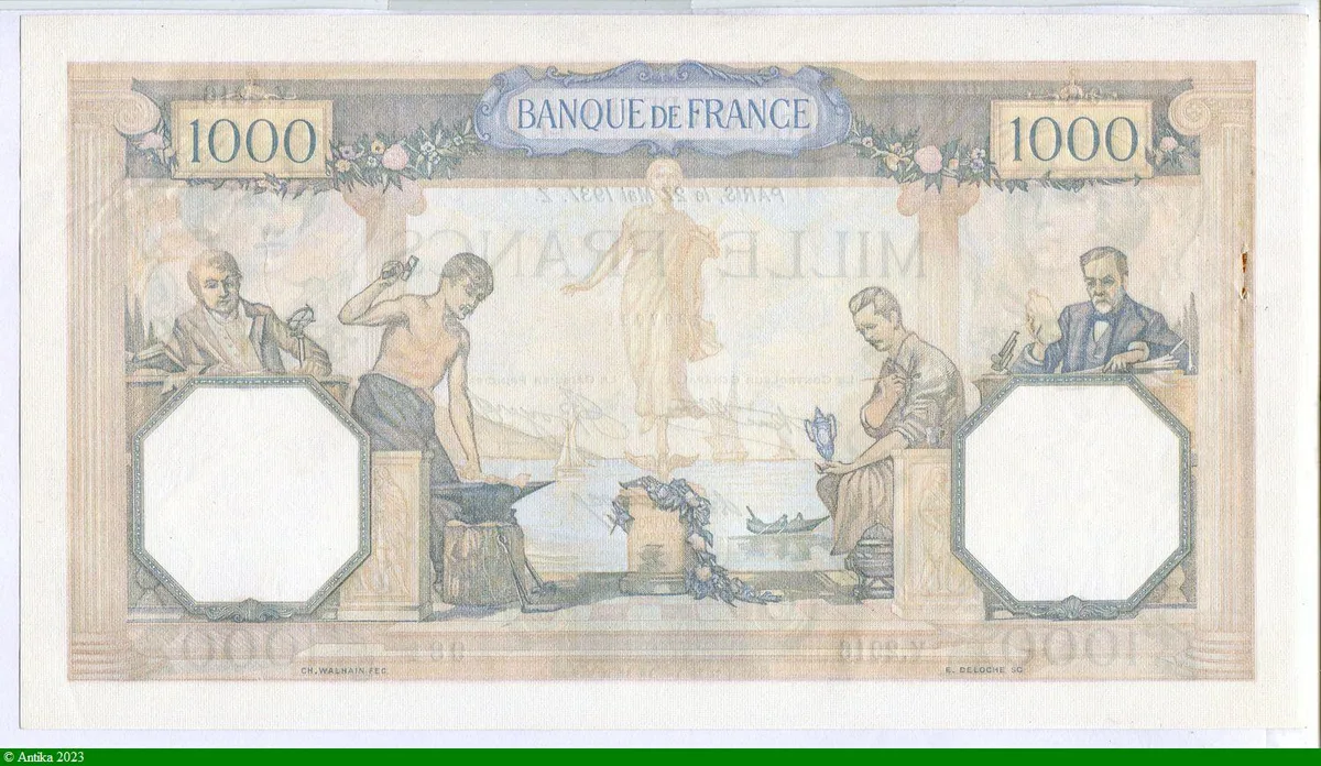 1000 FRANCS CERES & MERCURE - Type 1927